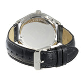 Buy Shop Tommy Hilfiger Oliver Analog Silver Dial Black Leather Strap Watch for Men - 1791305 USA Online