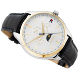 Buy Shop Tommy Hilfiger Oliver Analog Silver Dial Black Leather Strap Watch for Men - 1791305 USA Online