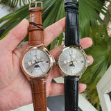 Buy Shop Tommy Hilfiger Oliver Chronograph White Dial Brown Leather Strap Watch for Men - 1791306 USA Online