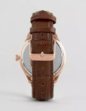 Buy Shop Tommy Hilfiger Oliver Chronograph White Dial Brown Leather Strap Watch for Men - 1791306 USA Online