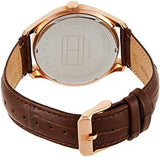 Buy Shop Tommy Hilfiger Oliver Chronograph White Dial Brown Leather Strap Watch for Men - 1791306 USA Online