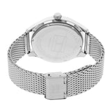 Buy Shop Tommy Hilfiger Oliver Quartz Blue Dial Silver Mesh Bracelet Watch for Men - 1791302 USA Online