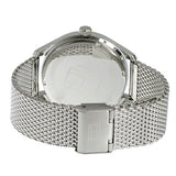 Buy Shop Tommy Hilfiger Oliver Quartz Blue Dial Silver Mesh Bracelet Watch for Men - 1791302 USA Online