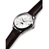Buy Shop Tommy Hilfiger Oliver Quartz White Dial Brown Leather Strap Watch for Men - 1791304 USA Online