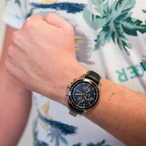 Buy Shop Tommy Hilfiger Parker Chronograph Black Dial Brown Leather Strap Watch For Men - 1791836 USA Online