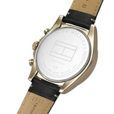 Buy Shop Tommy Hilfiger Parker Chronograph Black Dial Brown Leather Strap Watch For Men - 1791836 USA Online