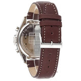 Buy Shop Tommy Hilfiger Parker Chronograph Blue Dial Brown Leather Strap Watch For Men - 1791837 USA Online