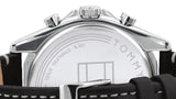 Buy Shop Tommy Hilfiger Parker Chronograph Quartz Grey Dial Black Leather Strap Watch For Men - 1791838 USA Online