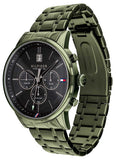 Buy Shop Tommy Hilfiger Quartz Black Dial Black Steel Strap Watch for Men - 1791634 USA Online