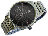 Buy Shop Tommy Hilfiger Quartz Black Dial Black Steel Strap Watch for Men - 1791634 USA Online