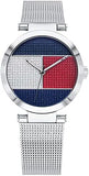 Buy Shop Tommy Hilfiger Quartz Multicolor Dial Silver Mesh Bracelet Watch For Women - 1781866 USA Online