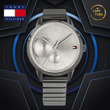 Buy Shop Tommy Hilfiger Quartz Silver Dial Grey Steel Strap Watch for Women - 1782062 USA Online