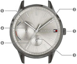 Buy Shop Tommy Hilfiger Quartz Silver Dial Grey Steel Strap Watch for Women - 1782062 USA Online