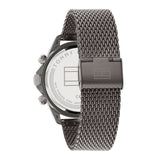 Buy Shop Tommy Hilfiger Shawn Chronograph Quartz Grey Dial Grey Mesh Bracelet Watch for Men - 1791613 USA Online