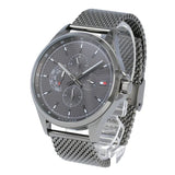 Buy Shop Tommy Hilfiger Shawn Chronograph Quartz Grey Dial Grey Mesh Bracelet Watch for Men - 1791613 USA Online