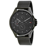 Buy Shop Tommy Hilfiger Shawn Chronograph Quartz Grey Dial Grey Mesh Bracelet Watch for Men - 1791613 USA Online