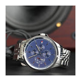 Buy Shop Tommy Hilfiger Shawn Multifunction Quartz Blue Dial Silver Steel Strap Watch for Men - 1791612 USA Online