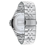 Buy Shop Tommy Hilfiger Shawn Multifunction Quartz Blue Dial Silver Steel Strap Watch for Men - 1791612 USA Online