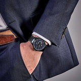 Buy Shop Tommy Hilfiger Shawn Quartz Black Dial Black Steel Strap Watch for Men - 1791611 USA Online