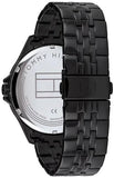 Buy Shop Tommy Hilfiger Shawn Quartz Black Dial Black Steel Strap Watch for Men - 1791611 USA Online