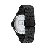 Buy Shop Tommy Hilfiger Shawn Quartz Black Dial Black Steel Strap Watch for Men - 1791611 USA Online