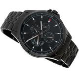 Buy Shop Tommy Hilfiger Shawn Quartz Black Dial Black Steel Strap Watch for Men - 1791611 USA Online