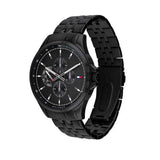 Buy Shop Tommy Hilfiger Shawn Quartz Black Dial Black Steel Strap Watch for Men - 1791611 USA Online