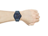 Buy Shop Tommy Hilfiger Shawn Quartz Blue Dial Blue Steel Strap Watch for Men - 1791618 USA Online