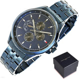 Buy Shop Tommy Hilfiger Shawn Quartz Blue Dial Blue Steel Strap Watch for Men - 1791618 USA Online