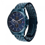 Buy Shop Tommy Hilfiger Shawn Quartz Blue Dial Blue Steel Strap Watch for Men - 1791618 USA Online
