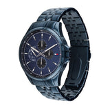 Buy Shop Tommy Hilfiger Shawn Quartz Blue Dial Blue Steel Strap Watch for Men - 1791618 USA Online