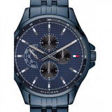 Buy Shop Tommy Hilfiger Shawn Quartz Blue Dial Blue Steel Strap Watch for Men - 1791618 USA Online