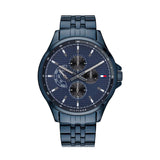 Buy Shop Tommy Hilfiger Shawn Quartz Blue Dial Blue Steel Strap Watch for Men - 1791618 USA Online