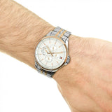 Buy Shop Tommy Hilfiger Shawn Quartz White Dial Two Tone Steel Strap Watch for Men - 1791617 USA Online