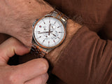 Buy Shop Tommy Hilfiger Shawn Quartz White Dial Two Tone Steel Strap Watch for Men - 1791617 USA Online