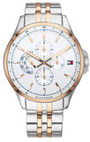 Buy Shop Tommy Hilfiger Shawn Quartz White Dial Two Tone Steel Strap Watch for Men - 1791617 USA Online