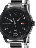 Buy Shop Tommy Hilfiger Sneaker Quartz Black Dial Two Tone Steel Strap Watch for Men - 1791619 USA Online