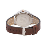 Buy Shop Tommy Hilfiger Spencer Blue Dial Brown Leather Strap Watch for Men - 1791642 USA Online