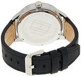 Buy Shop Tommy Hilfiger Spencer Skeleton Black Dial Black Leather Strap Watch for Men - 1791641 USA Online