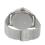 Buy Shop Tommy Hilfiger Spencer Skeleton Black Dial Silver Mesh Bracelet Watch for Men - 1791643 USA Online