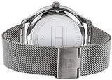 Buy Shop Tommy Hilfiger Spencer Skeleton Black Dial Silver Mesh Bracelet Watch for Men - 1791643 USA Online