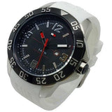 Buy Shop Tommy Hilfiger Sport Black Dial White Rubber Strap Watch for Men - 1790986 USA Online