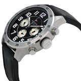 Buy Shop Tommy Hilfiger Sport Chronograph Black Dial Black Leather Strap Watch for Men - 1791050 USA Online
