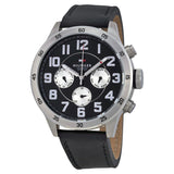 Buy Shop Tommy Hilfiger Sport Chronograph Black Dial Black Leather Strap Watch for Men - 1791050 USA Online