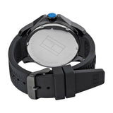 Buy Shop Tommy Hilfiger Sport Multifunction Black Dial Black Rubber Strap Watch for Men - 1790983 USA Online