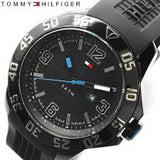 Buy Shop Tommy Hilfiger Sport Multifunction Black Dial Black Rubber Strap Watch for Men - 1790983 USA Online