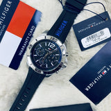 Buy Shop Tommy Hilfiger Sport Multifunction Black Dial Black Rubber Strap Watch for Men - 1791143 USA Online