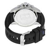Buy Shop Tommy Hilfiger Sport Multifunction Black Dial Black Rubber Strap Watch for Men - 1791143 USA Online