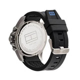 Buy Shop Tommy Hilfiger Sport Multifunction Black Dial Black Rubber Strap Watch for Men - 1791143 USA Online