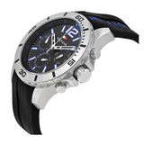 Buy Shop Tommy Hilfiger Sport Multifunction Black Dial Black Rubber Strap Watch for Men - 1791143 USA Online